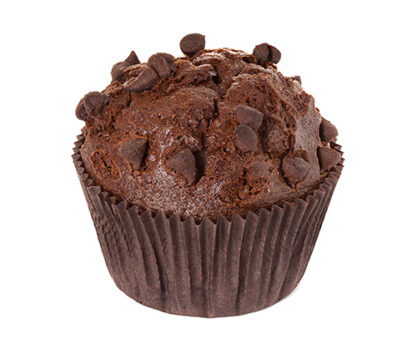 מאפינס בטעם שוקולד עם פיצפוצי שוקולד