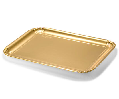 מגש זהב גדול מלבן