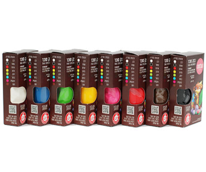 בצק סוכר פיסולי 8 צבעים